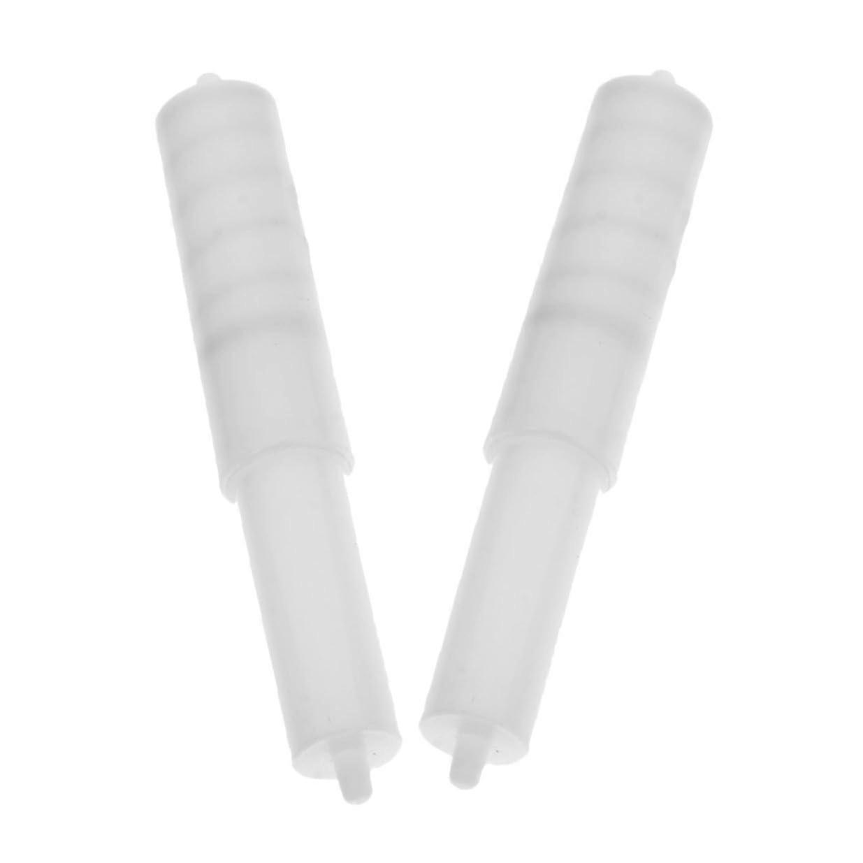 2pcs Toilet Paper Holder Roller Replacement Rod with Spring Loaded Spindle for Bathroom Use