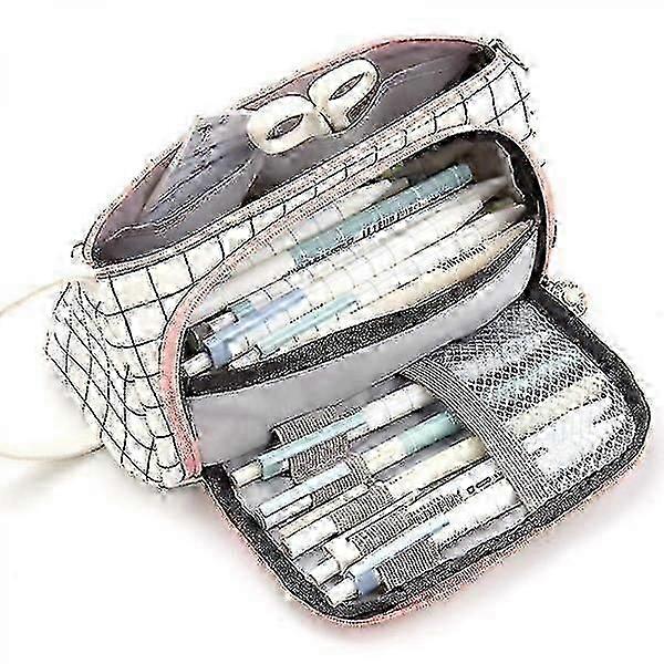 Simple Creative CanvPencil Case Multi-layer Large Capacity Student Pen Case fast