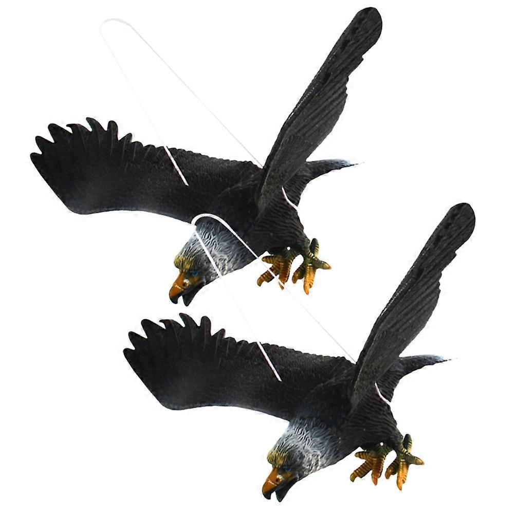 Hanging Bird Eagle Deterrents Plastic Eagle Ornament for Yard 4Pcs