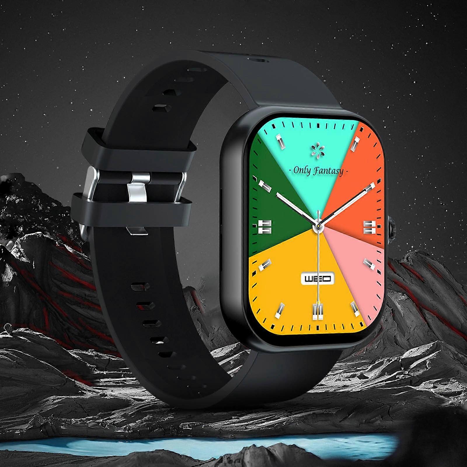 VALSEEL New High-definition Large Screen Bluetooth Music Call Push Smartwatch