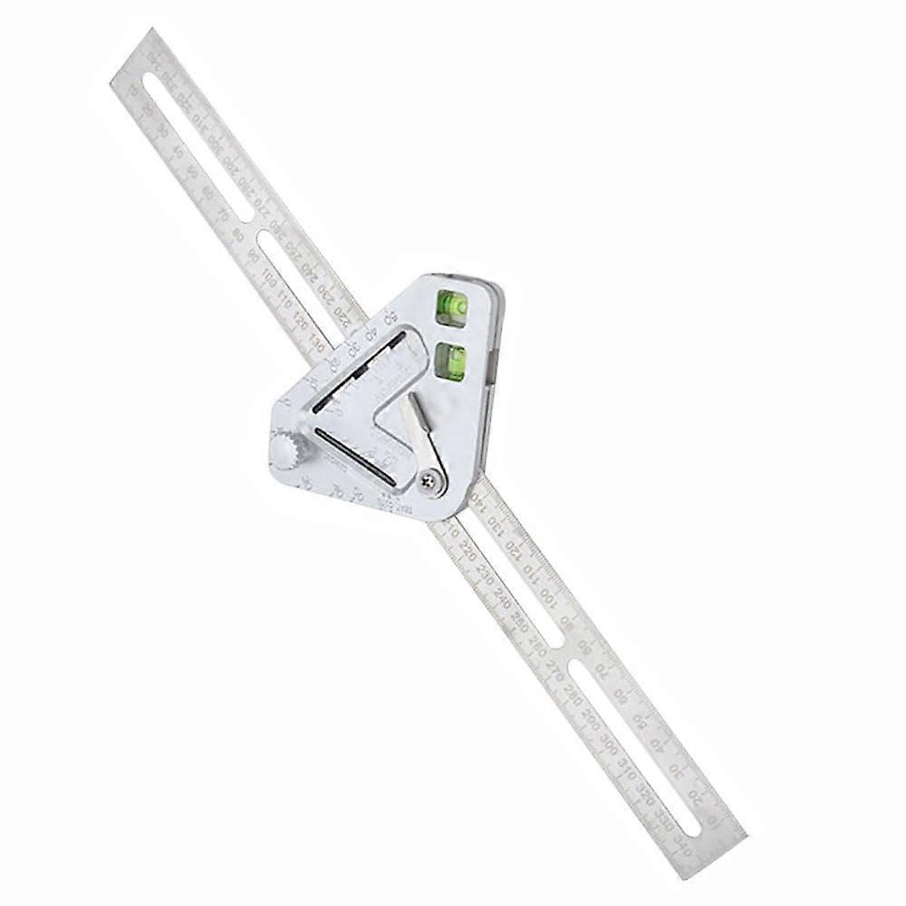 Stainless Steel Carpenter Square with Precision Angle Adjustment for Woodworking and Construction