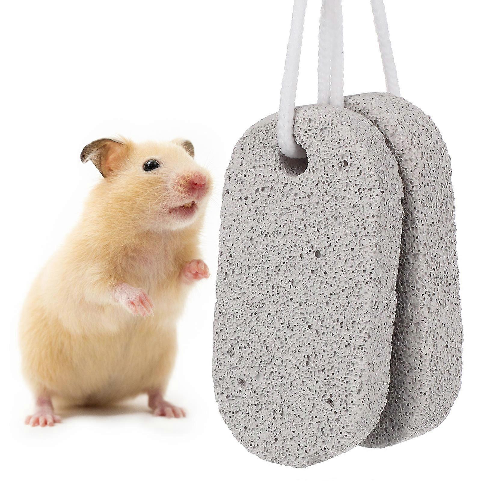 Teeth Grinding Stone for Pets with 8Pcs Durable Mineral Calcium Blocks