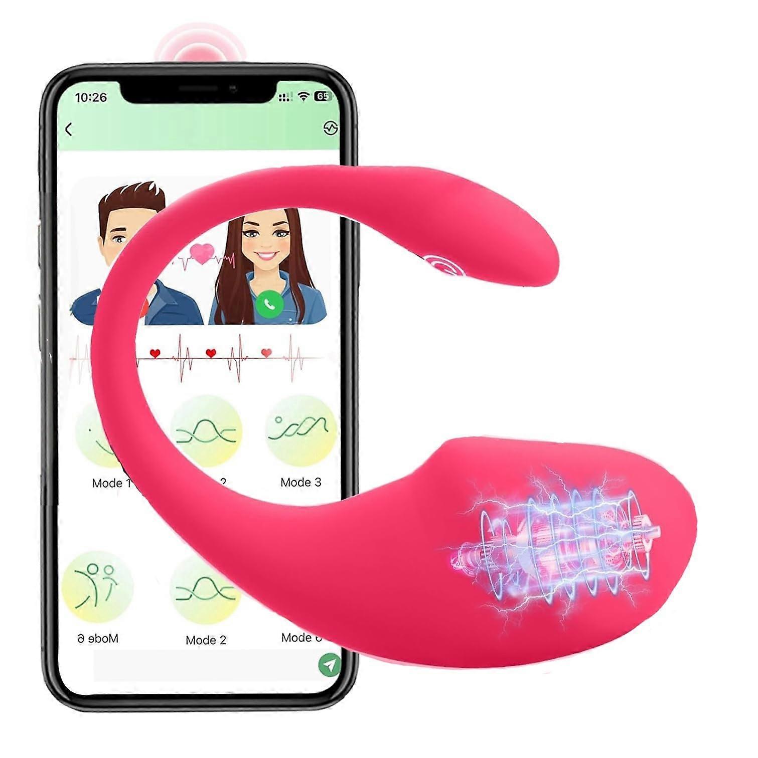 Bluetooth Remote Control Vibrator for Women, Waterproof Silicone Egg, 10 Modes, USB Rechargeable