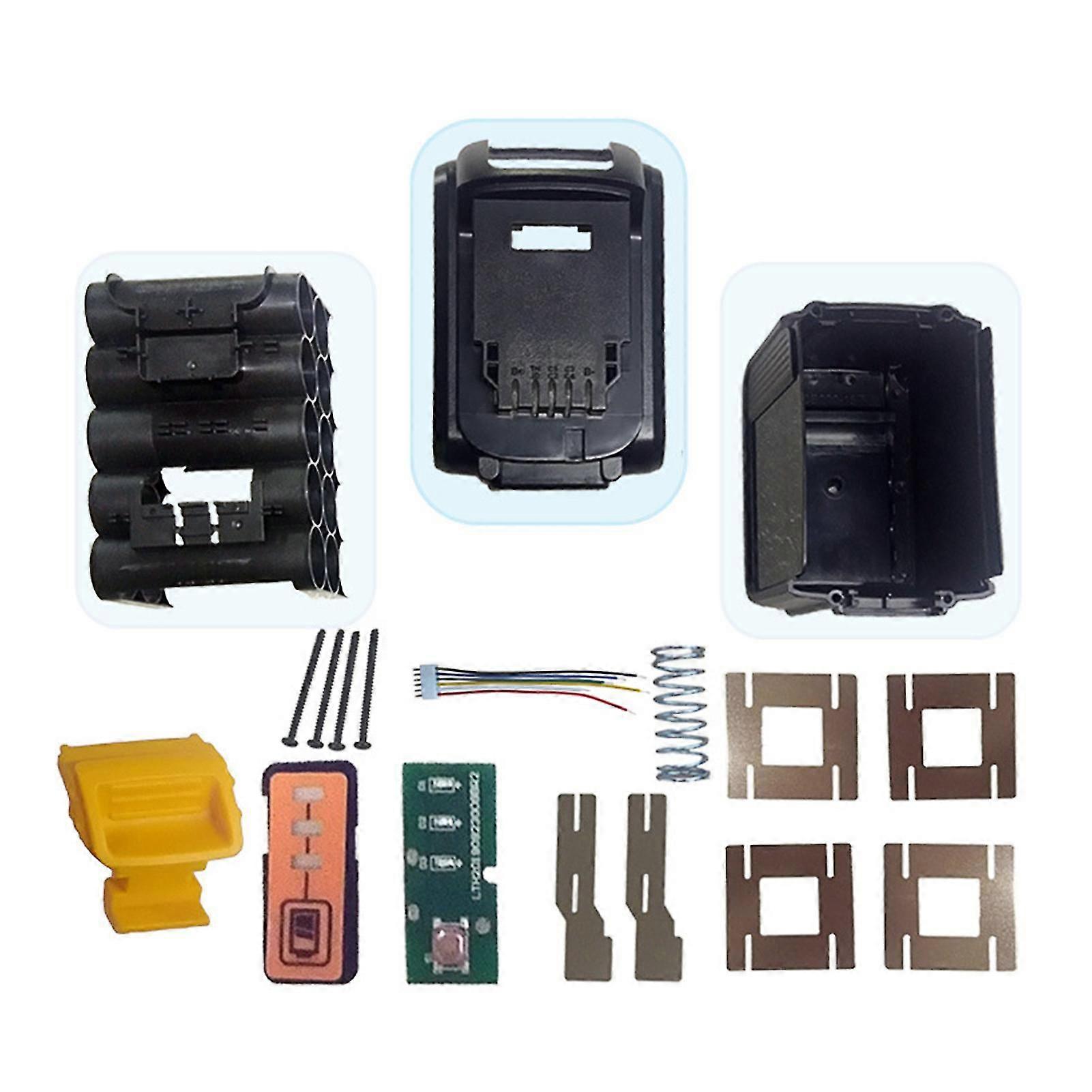 Battery Replacement Plastic Case Kit For Dewalt Dcb180 18v/20v Adapter Supply