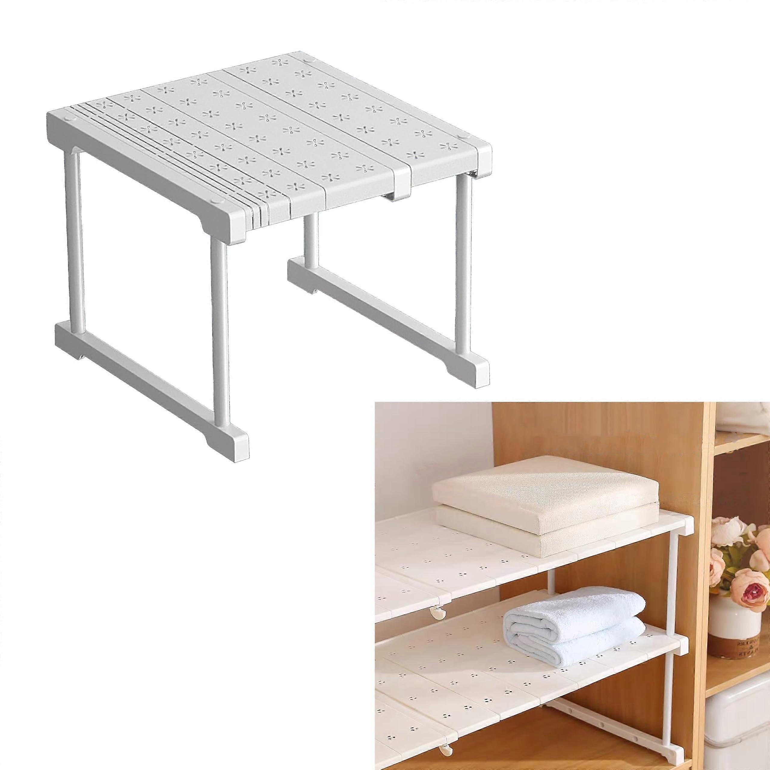 Expandable Shelf Organizer with Adjustable Storage Rack for Closet, Cabinet, Bathroom 16.5in