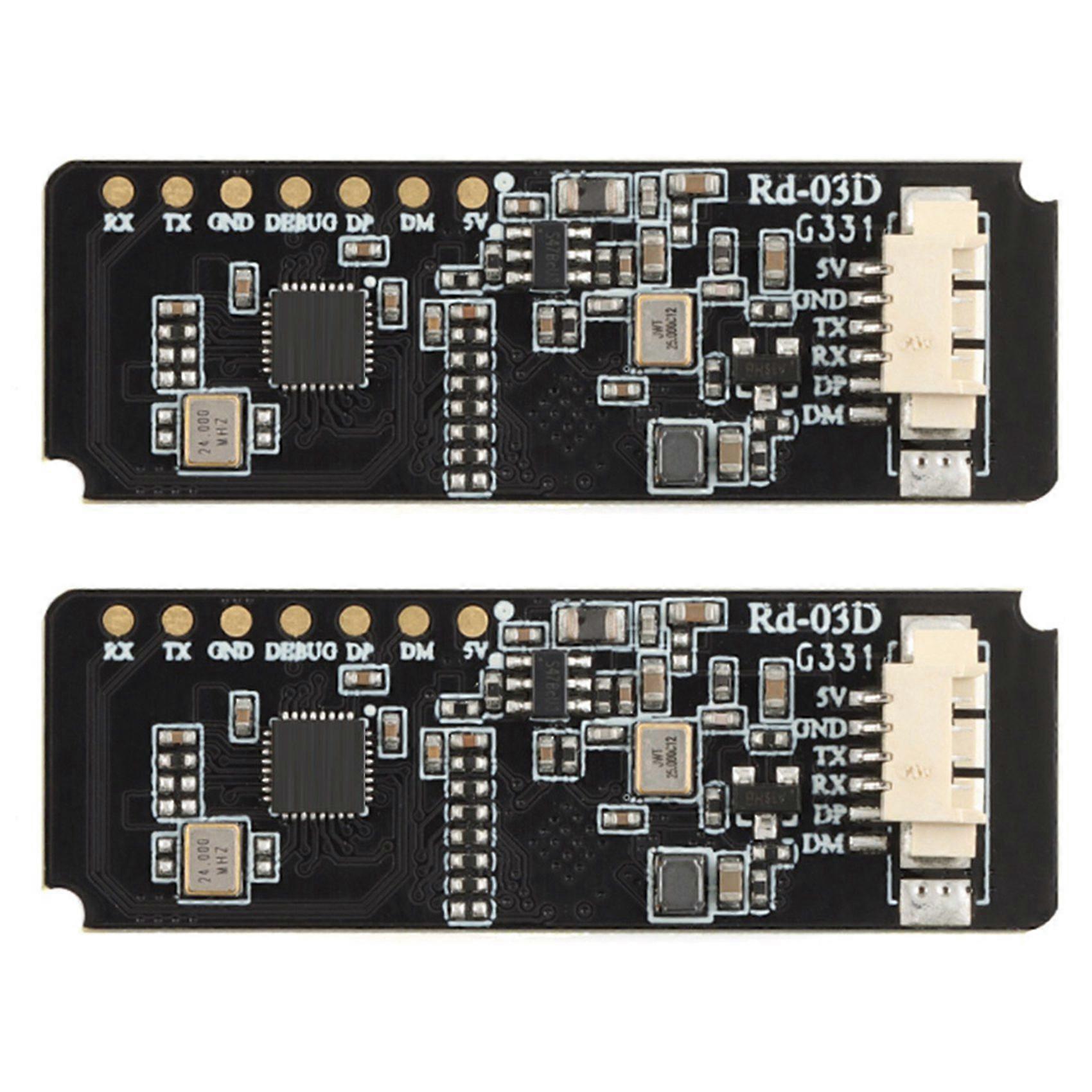 2X Rd-03D 24G Multi-Target Human Motion Trajectory Localization and Tracking Radar Module on-Board PCB Antenna