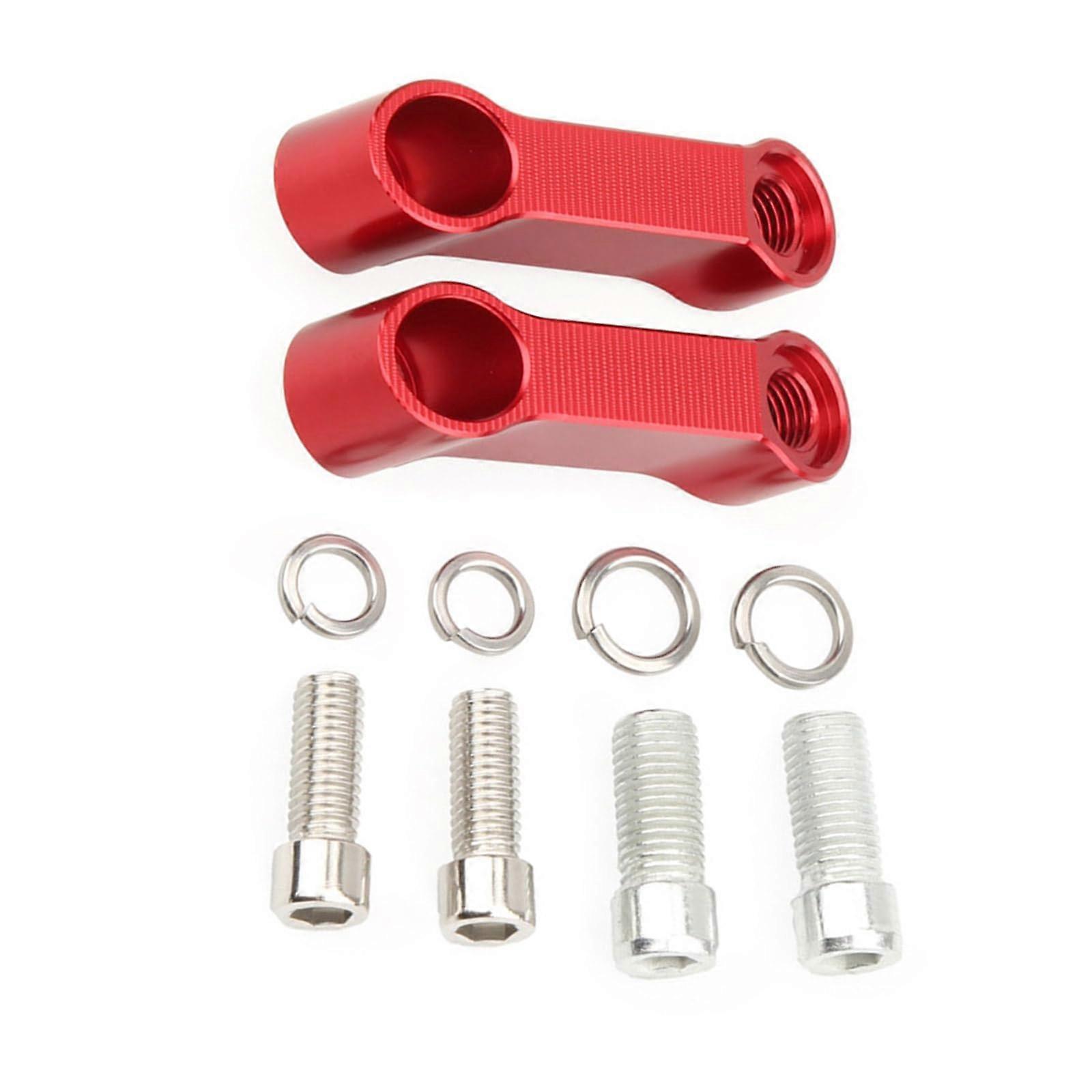 Motorcycle Mirror Extender 35cm Aluminum Bracket for Clearer Riding Visibility