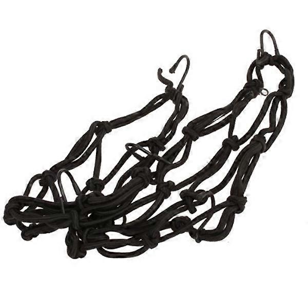 Mesh Bag for Motorcycle Cargo Carrying Black with Hooks