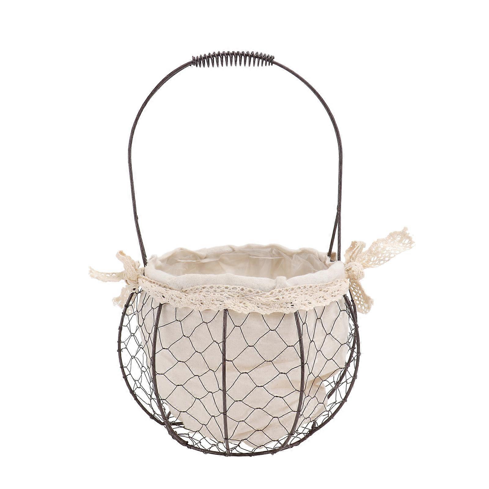 Flower Basket for Storage Using 1Pcs Rustic Multifunctional Basket
