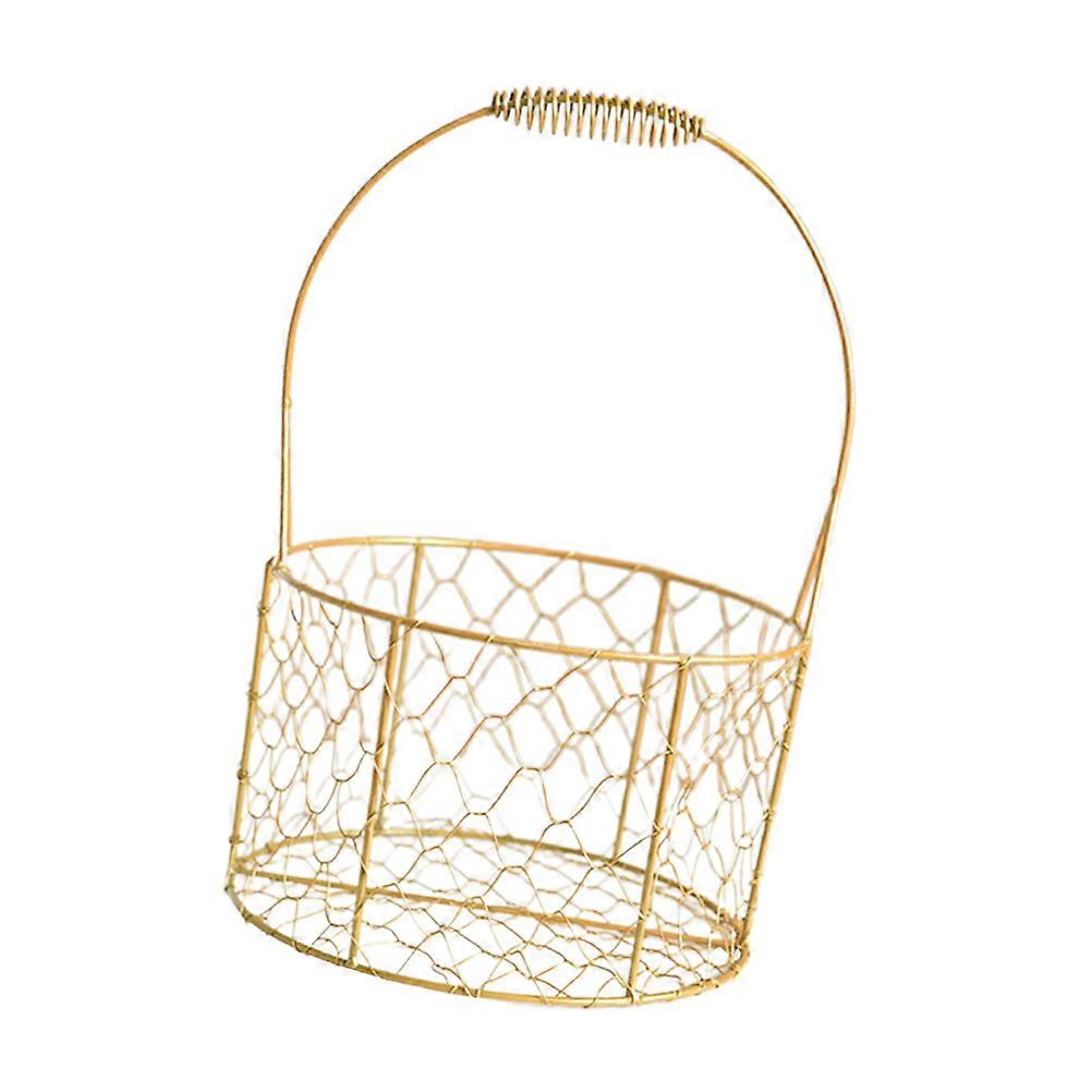 Decorative Round Flower Basket For Office Organization Simple Design 1Pack