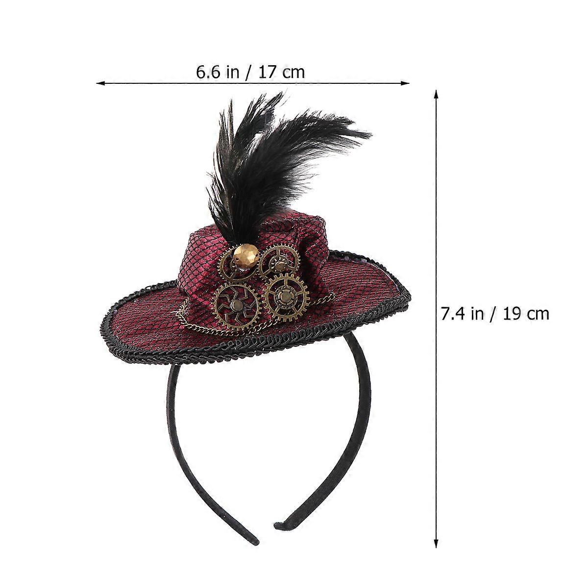 Steampunk Top Hat Headband for Costume Party Use
