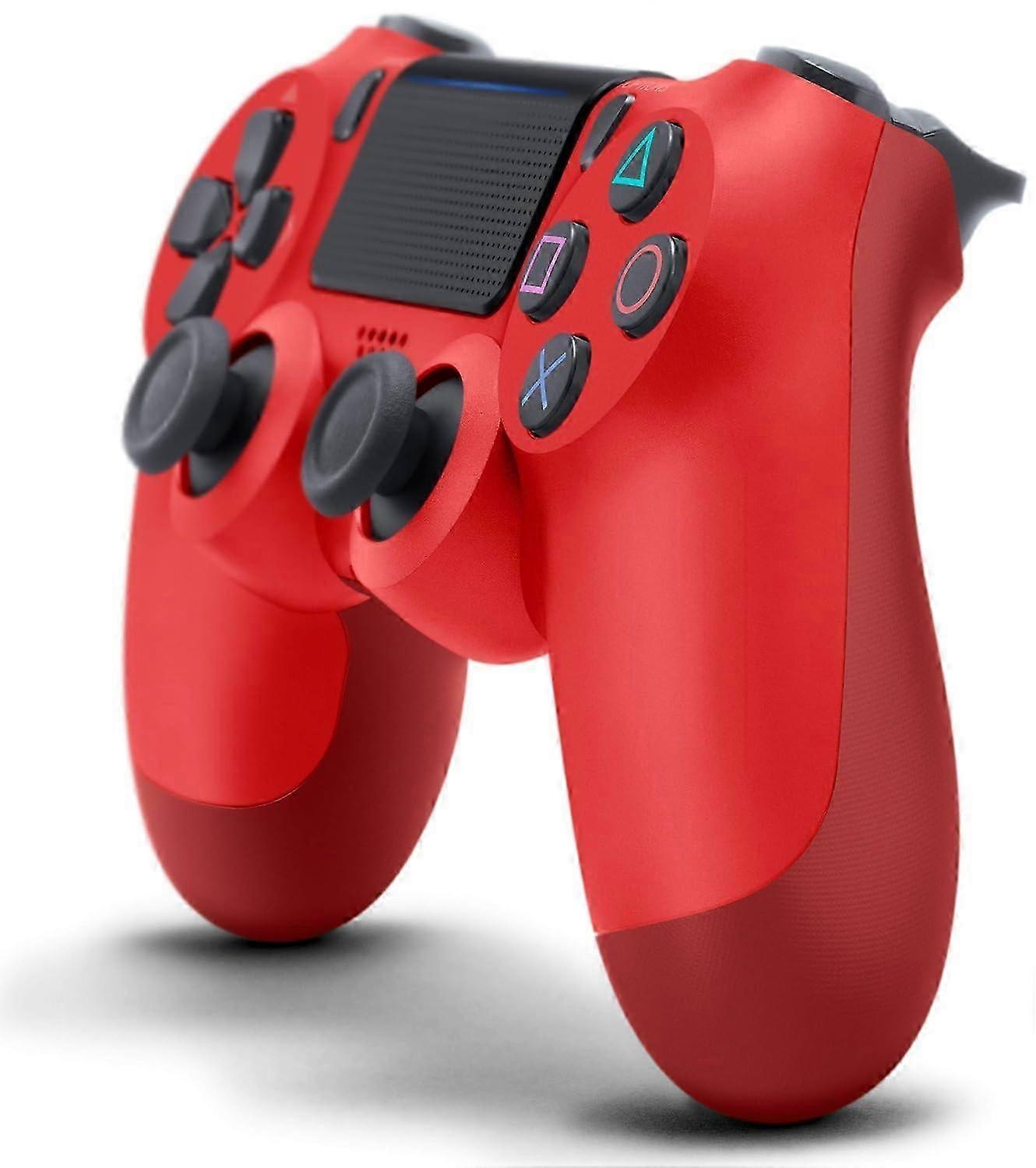 Suitable for DualShock 4 Wireless Controller for PlayStation 4-Magma Red(Renewed)