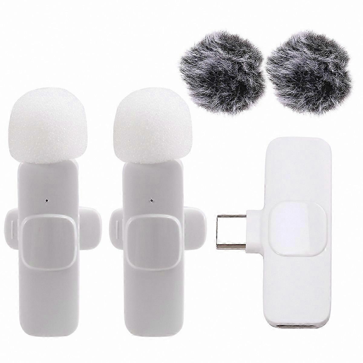 Mini Wireless Lapel Microphone for Android PC Camera Audio Video Recording Portable Mic System