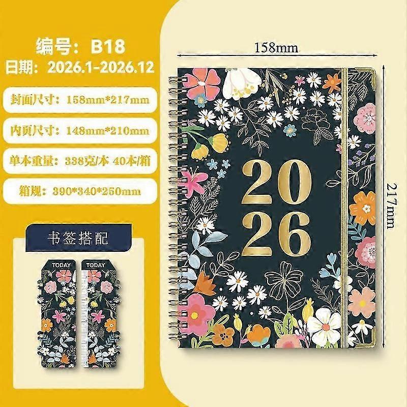 weekly planner a5 2026 coil bound notebook