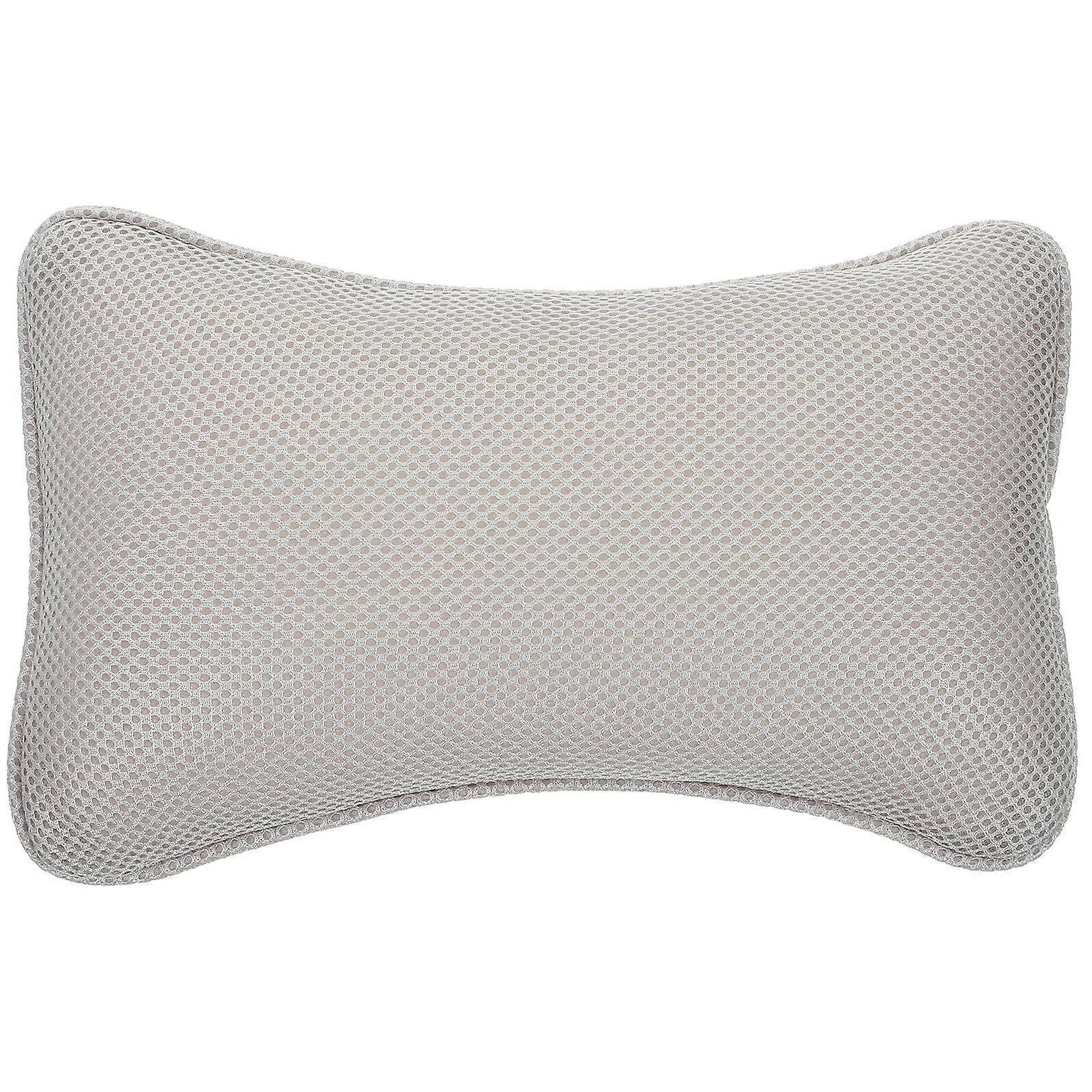 Bath Pillow with Ergonomic Neck and Back Support, NonSlip Suction Cups, QuickDry Breathable Fabric