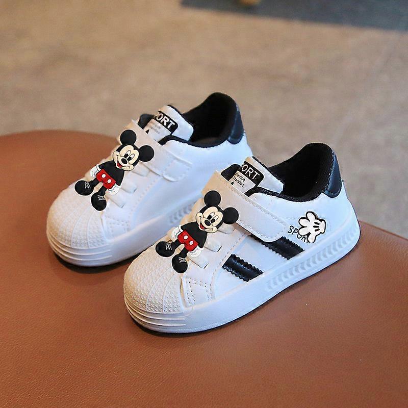 Disney Kids Sneakers Spring fall New Boys Casual Shoes Girls Toddler Shoes Baby Low Top Board Shoes Mickey Mouse first walkers