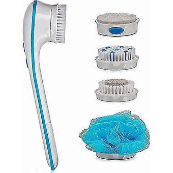 5 In 1 Electric Bath Brush With Long Handle For Back Cleaning Massage Shower Rotating Brush For Men And Women
