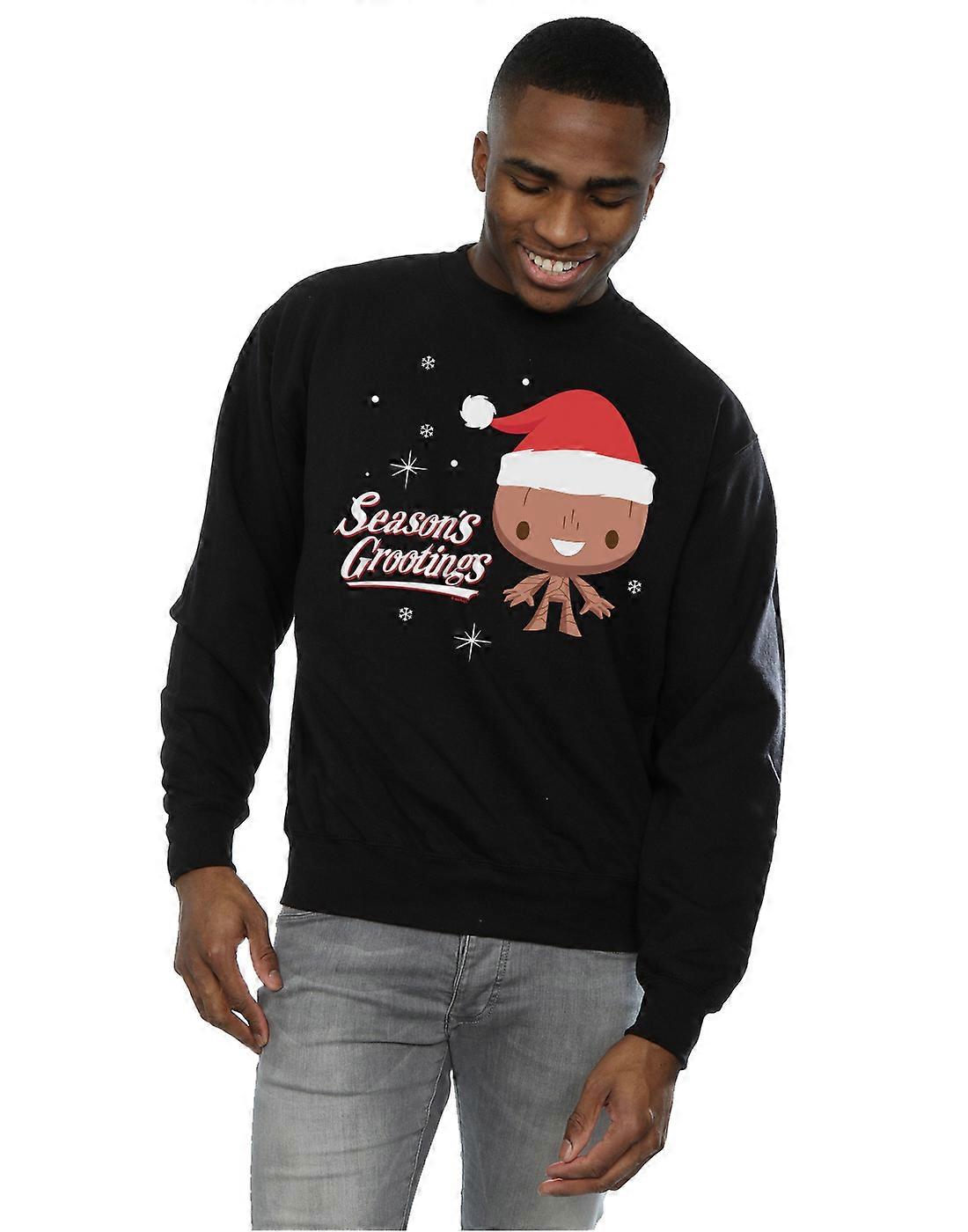 Marvel Men's Season's Grootings Sweatshirt