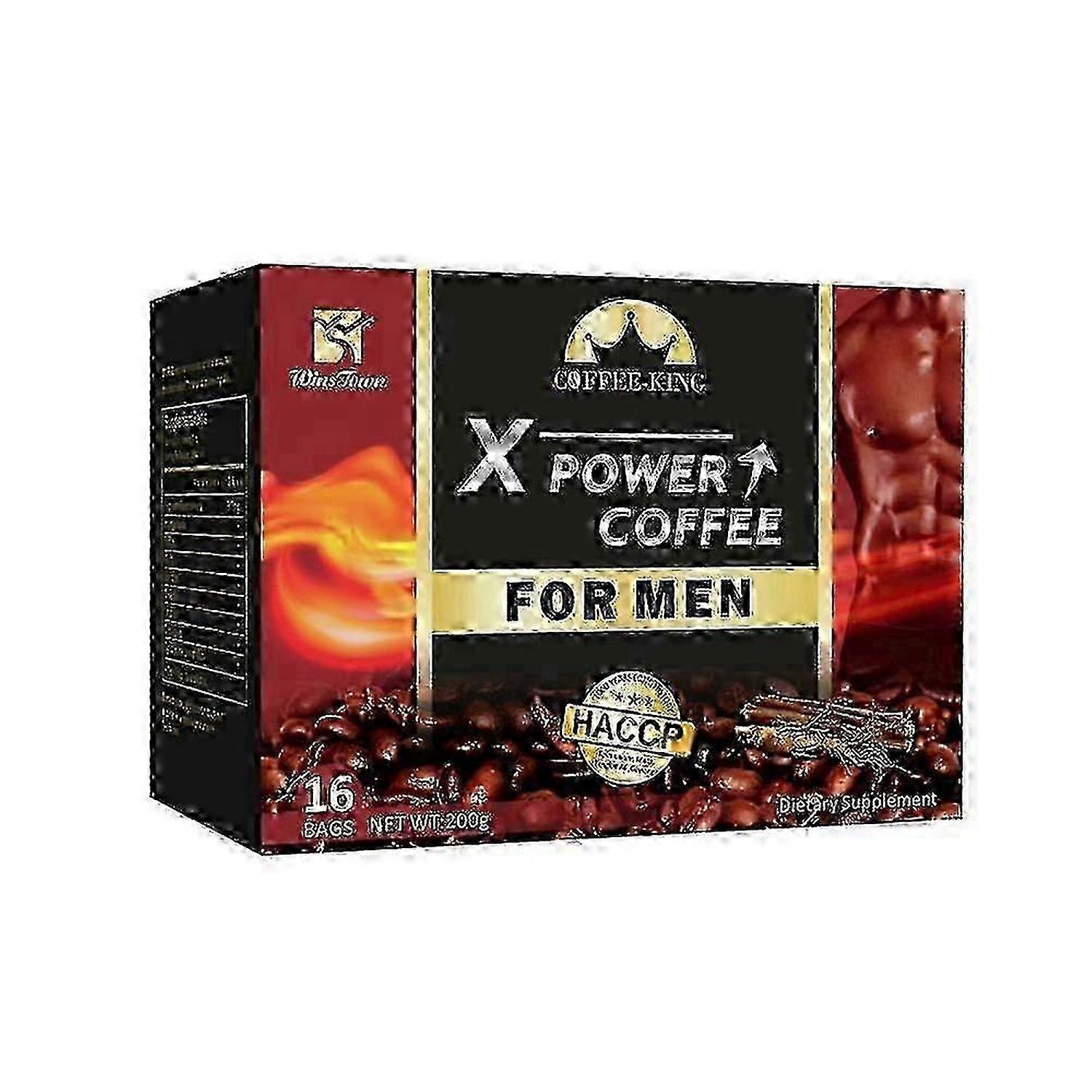 MAN POWER COFFEE Extrait de maca - TEST DE FERTILITÉ - Café noir