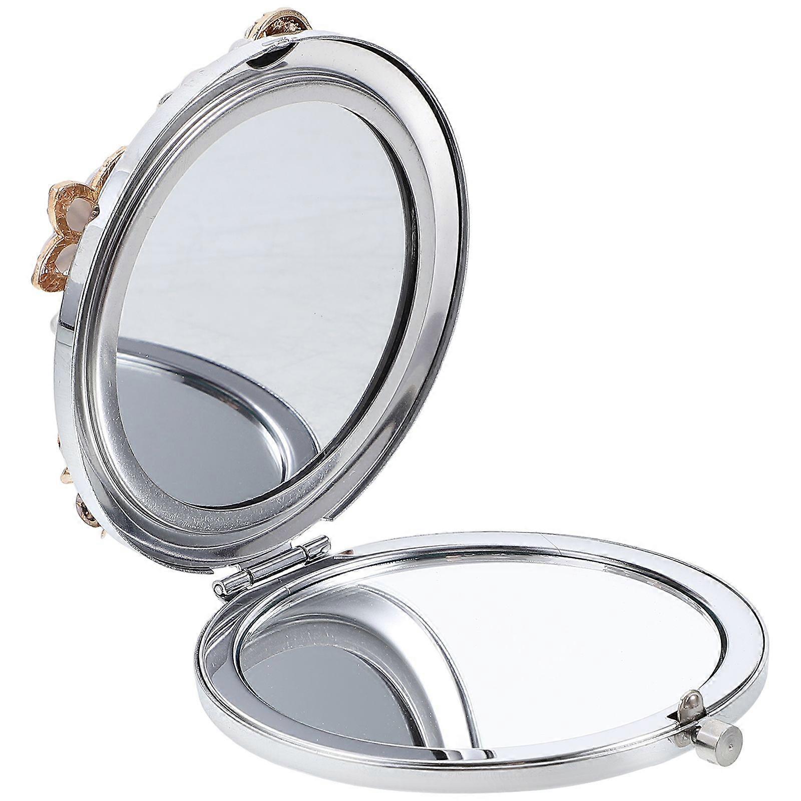 1pc Exquisite Mini Mirror Daisy Flower Folding Mirror Portable Makeup Mirror