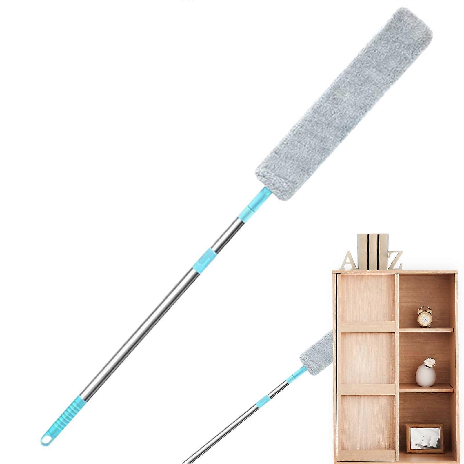Extendable Duster with Long Handle, Flexible Slim Brush for Under Appliance and HardtoReach Cleaning