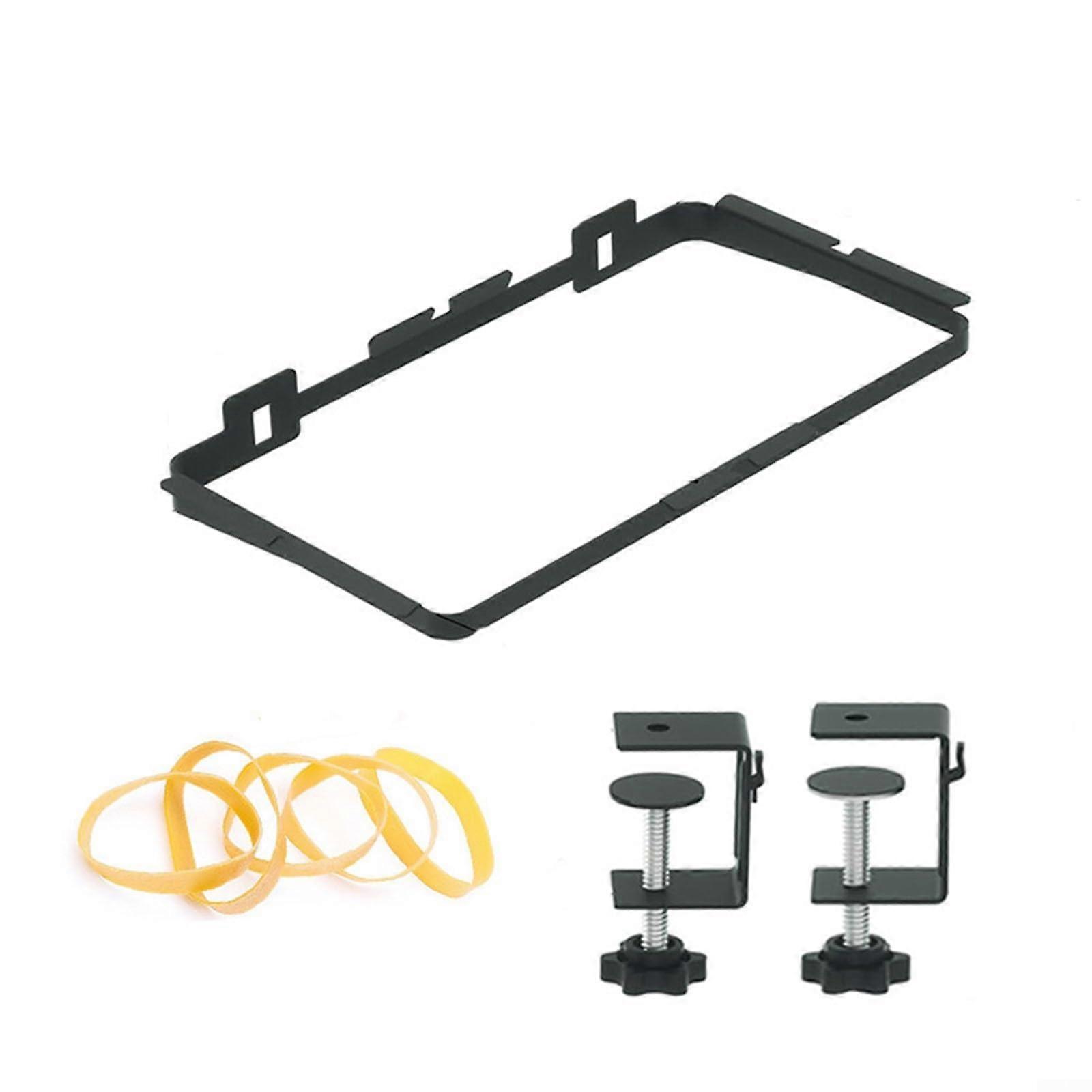 Adjustable Trash Bag Holder with Clamp for Kitchen Camping and Outdoor Use