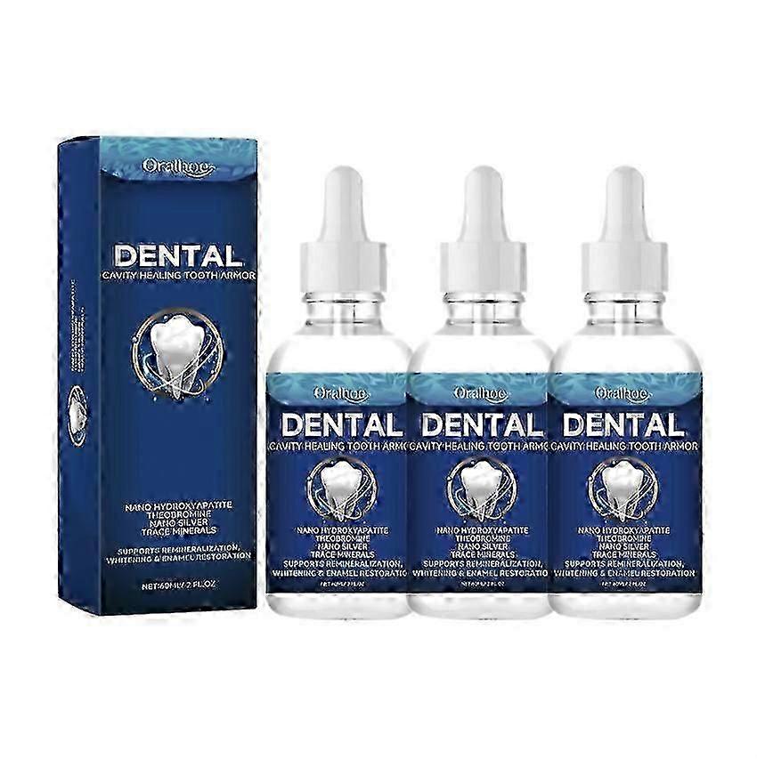 3x Tooth care solution Dentite Cavity Healing Tooth Armor 60ml