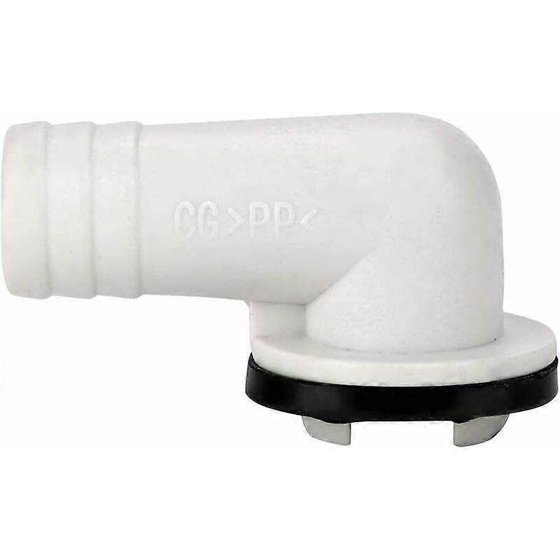Air Conditioner Drain Hose Connector: Right Angle, 19mm, practical drain tool for efficient installation.