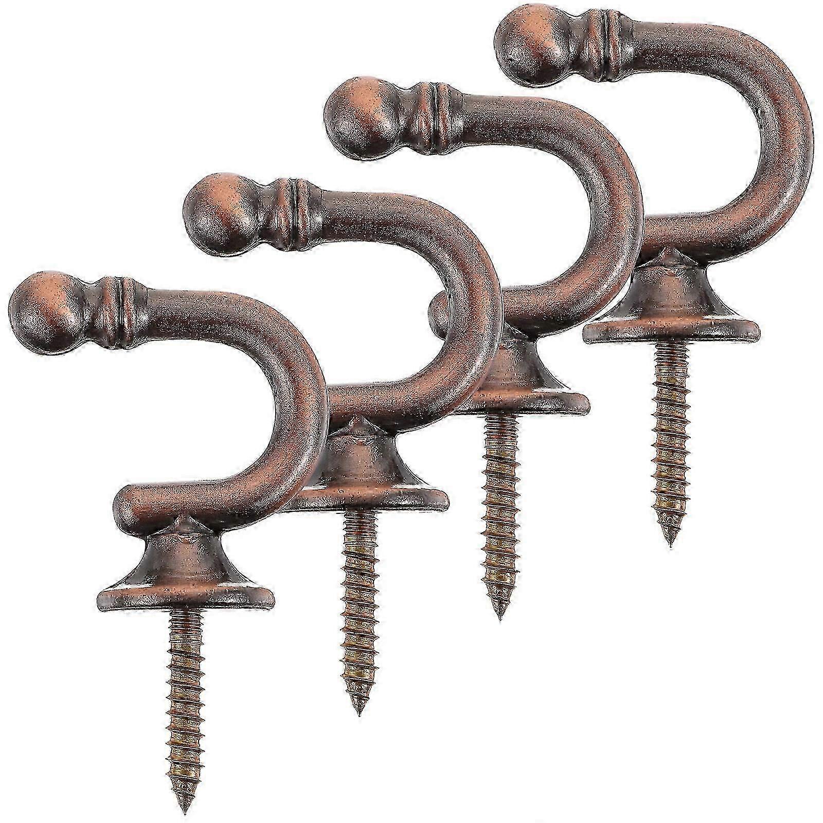 Curtain Hold Back Hooks Metal Ball End Tiebacks 16Pcs for Home