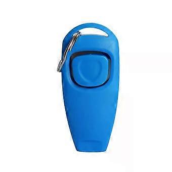 Pet Supplies Dog Training Whistle Clicker 2 In 1 Dog Trainer Puppy Stop Barking Training Aid Tool with Key Ring