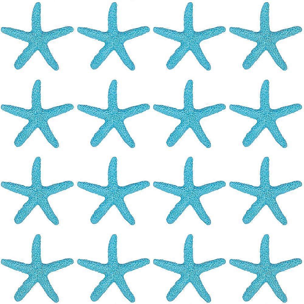 30pcs Resin Cabochons Starfish Turquoise 57x9.5mm