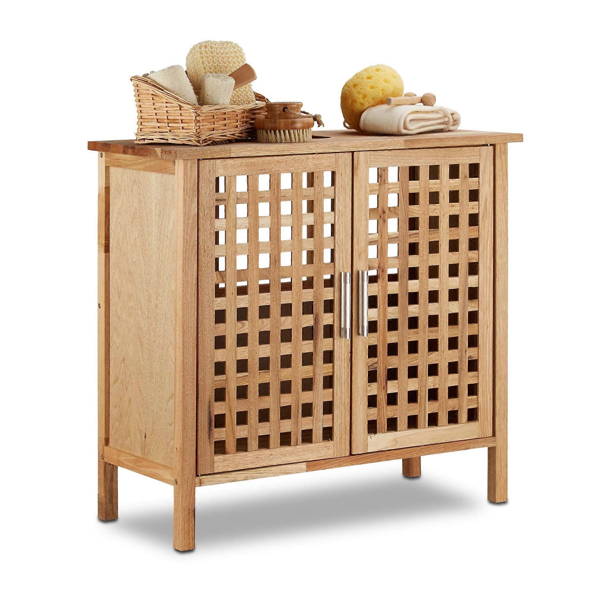 Meuble vasque noyer