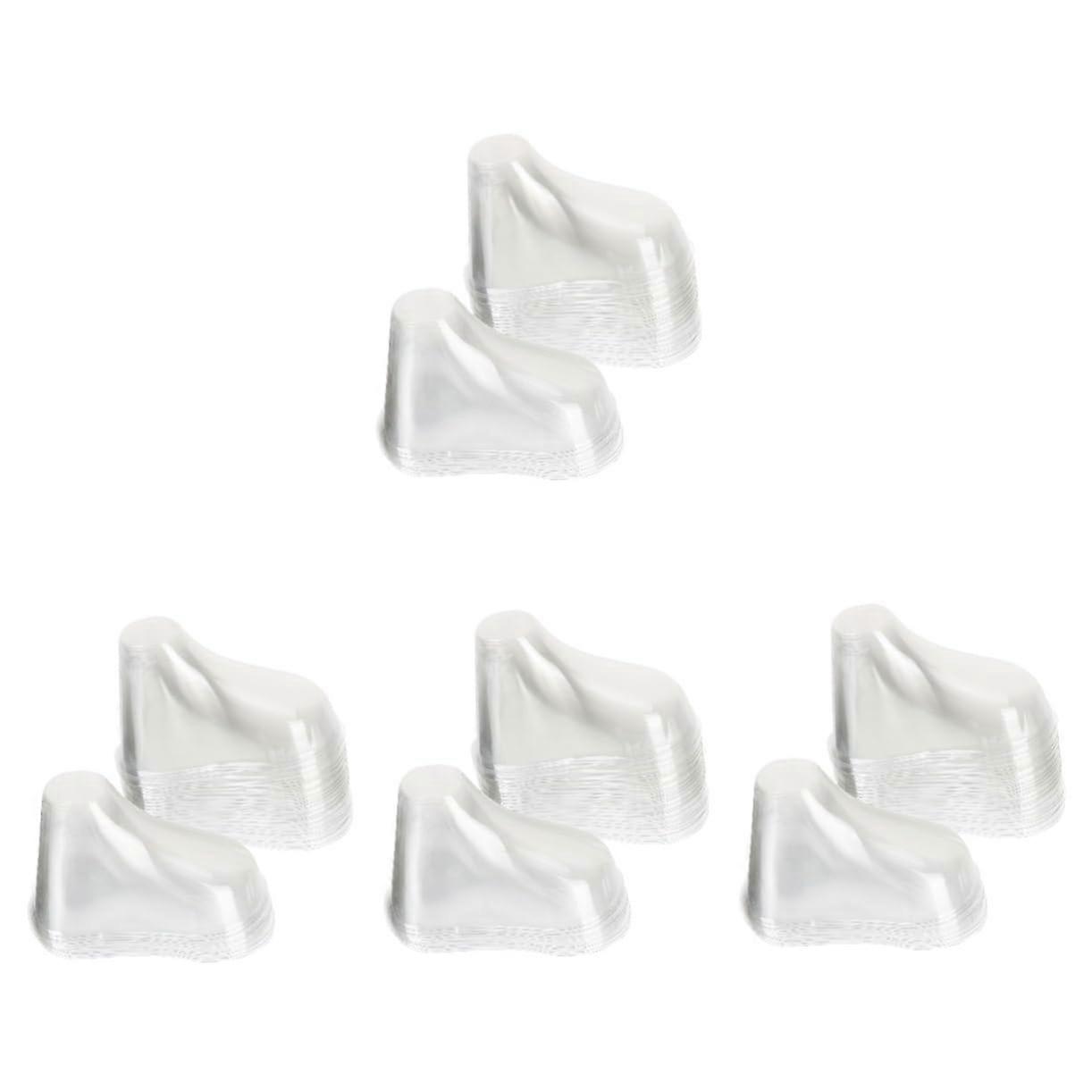 80pcs Transparent Plastic Shoe and Sock Display Stand Keeps Shape with Clear Retail Showcase