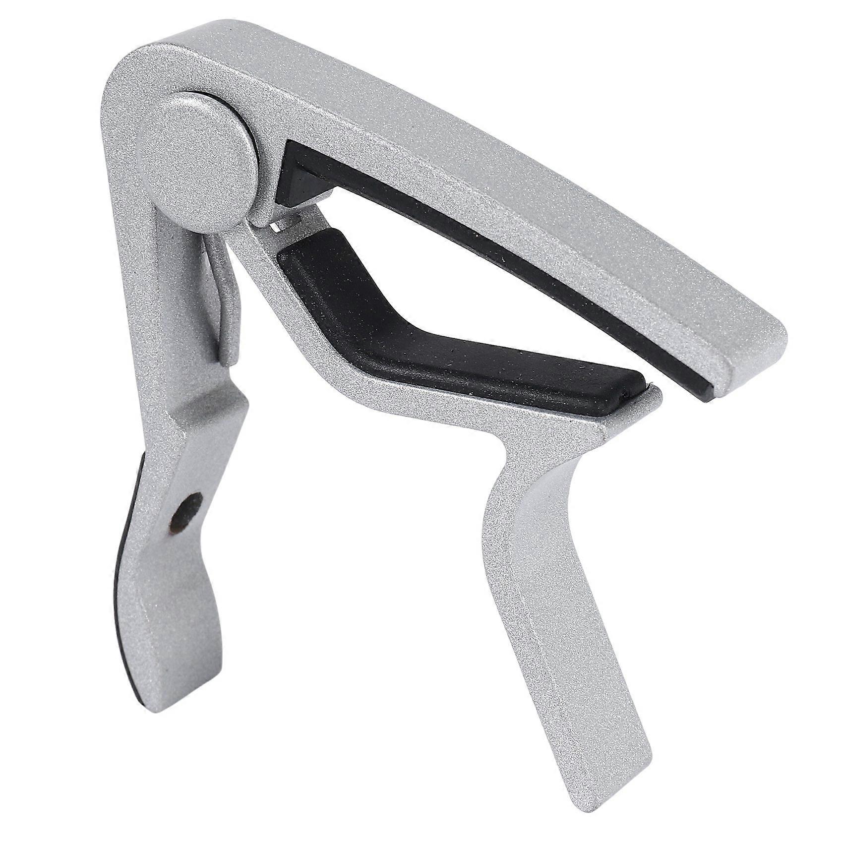 Perfect Folk Acoustic Guitar Trigger Change Capo Silver