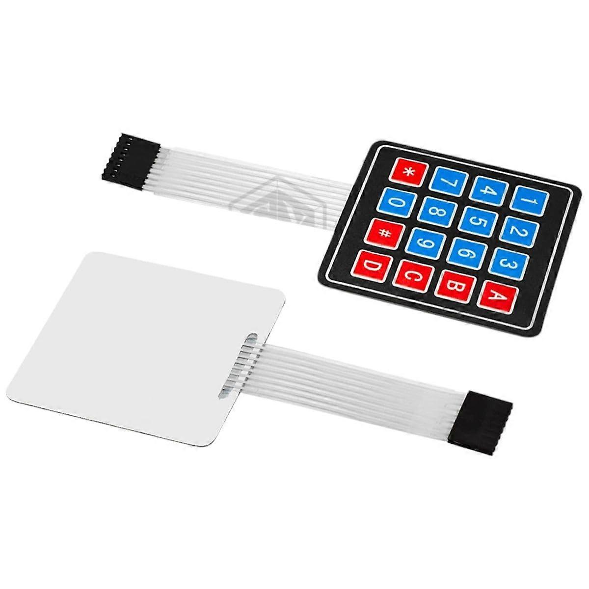 16 Key 4x4 Membrane Keypad with Stable Tactile Feedback for Arduino and Embedded Projects