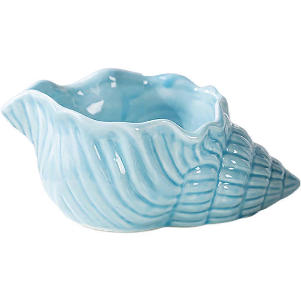 Artistic Conch Ashtray Ceramic Material Bar Use Prevent Ash from Dropping Out 1Pack