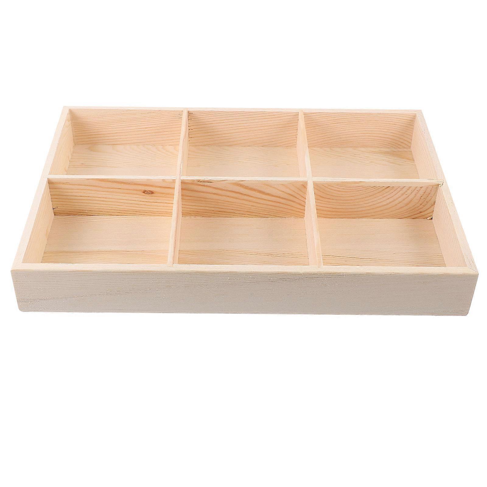 Tea Bag Storage Box Desk Organizer Adults Beige Rectangular 12.2X8.3X1.6In 1Pack