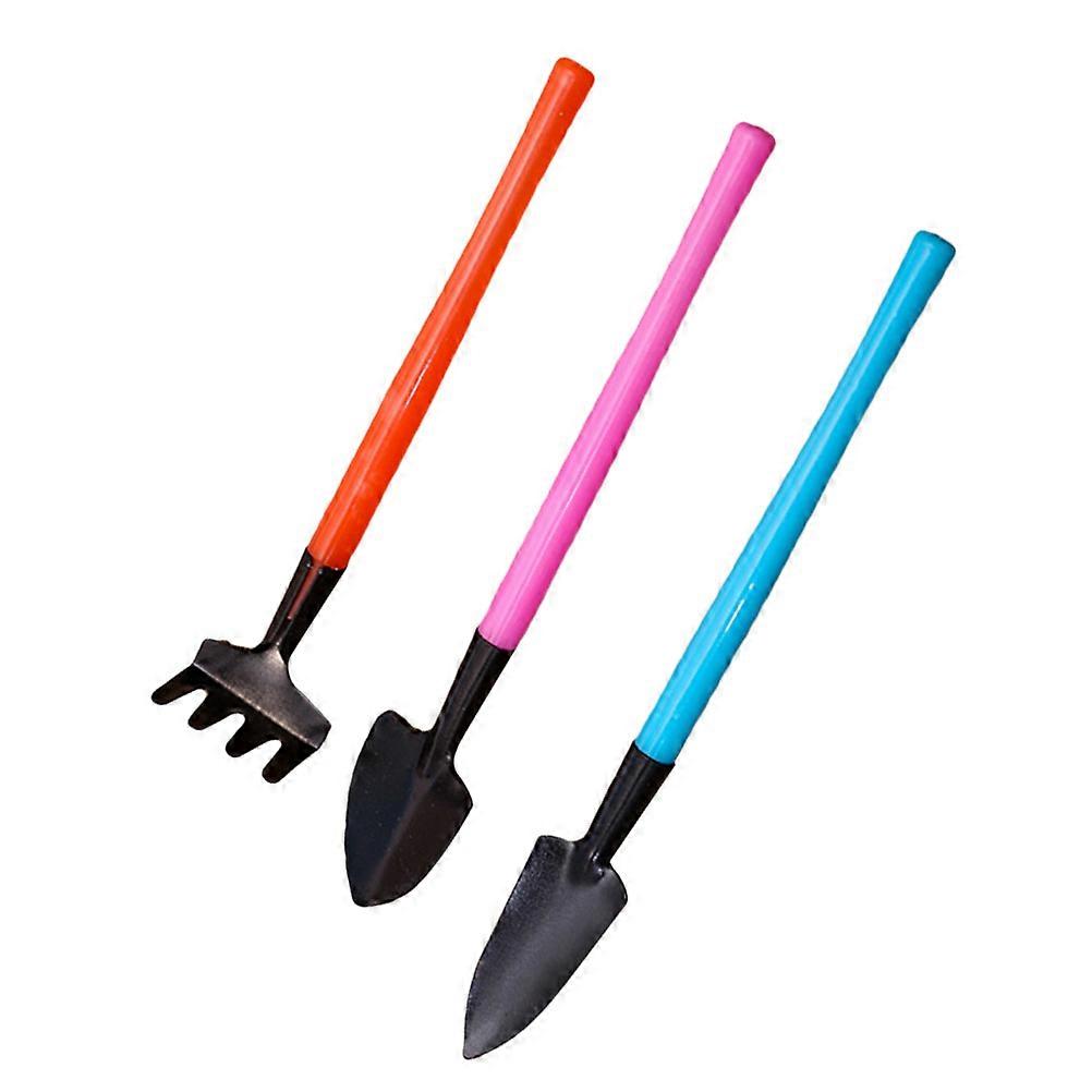 Colorful Garden Tools Set for Gardening with Plastic Handle 3Pcs