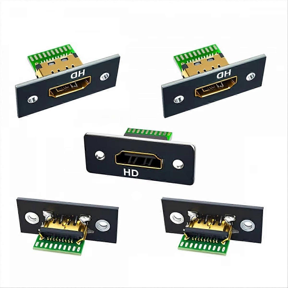 5Pcs HDMI-compatible Connector Female Jack 19Pin Type-A 8K