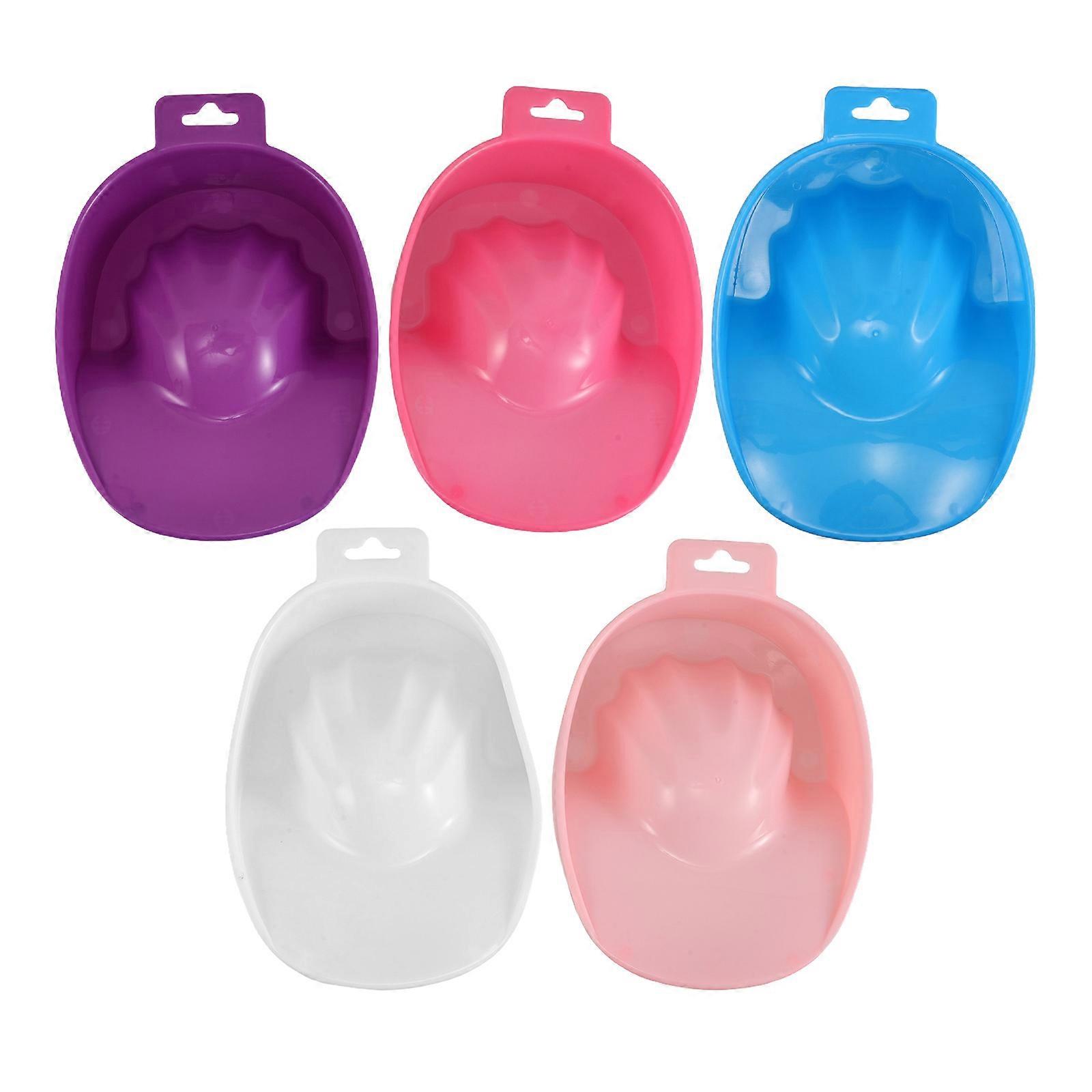 Soak Off Bowl Nail Soaking Container for Manicure Use 5Pcs Assorted Colors