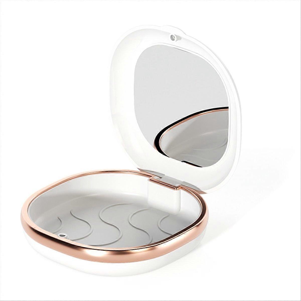 Braces Case with Mirror Dental Retainer Box Case,A