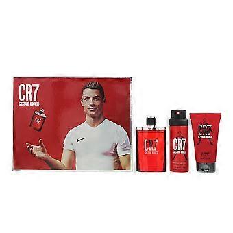 Cristiano Ronaldo CR7 Gift Set: 100ml EDT Spray + 150ml Shower Gel + 150ml Body Spray