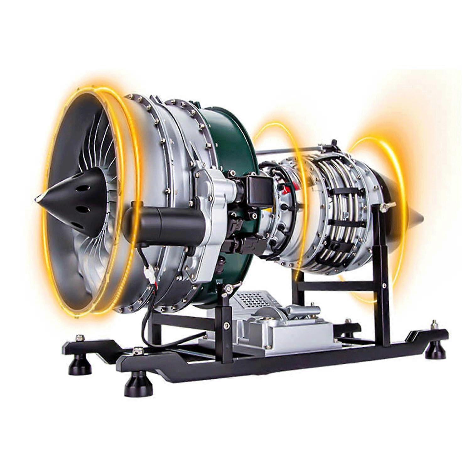1/10 Scale Turbofan Engine Model Kit with Realistic Simulation, Motorized Display and Throttle Control