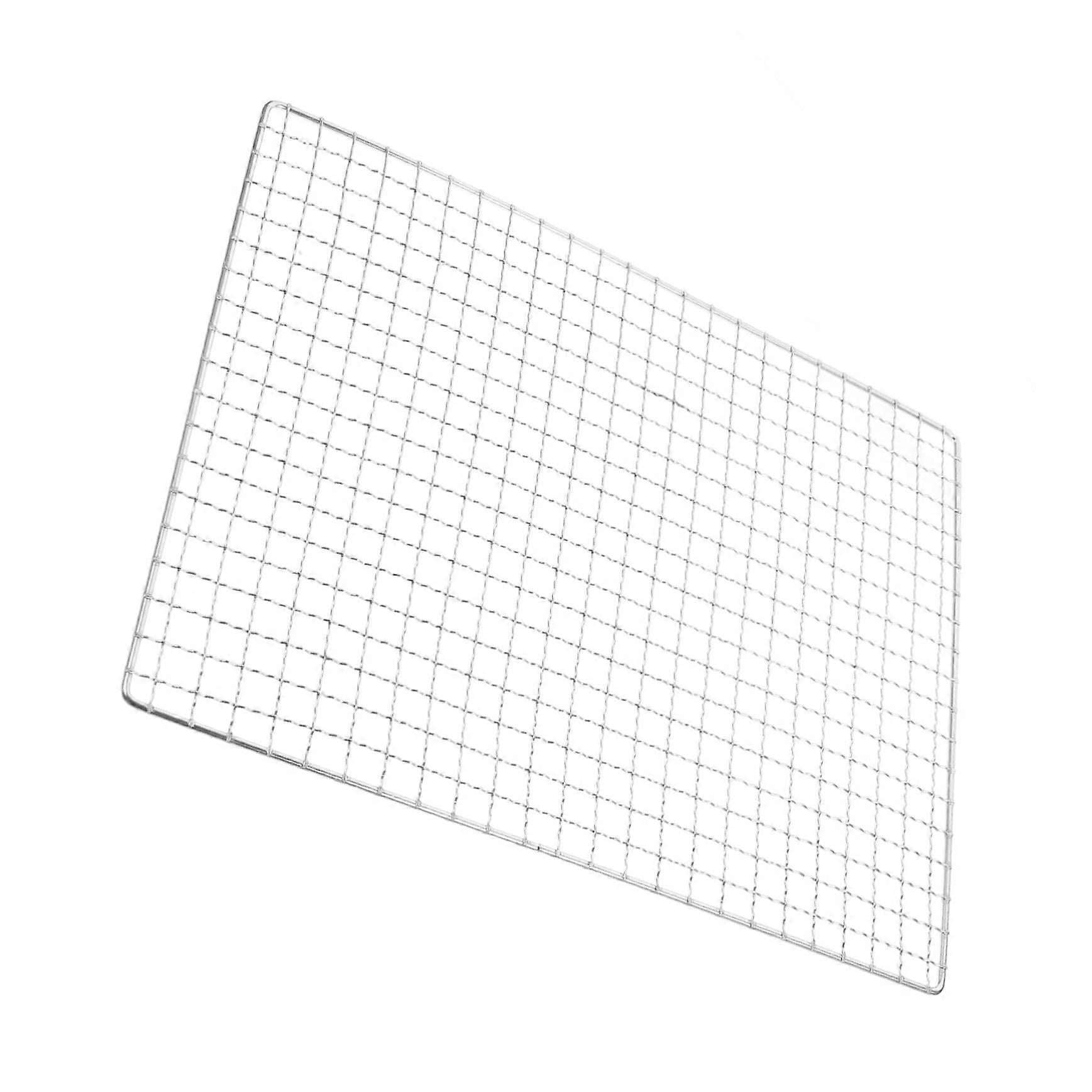 Rectangular Iron BBQ Grill Mesh for Outdoor Cooking, Even Heat, MultiFood Compatibility