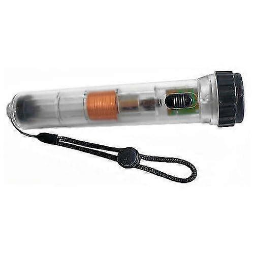 Shake Rechargeable Flashlight 40B with Transparent Design for Emergency and STEM Learning