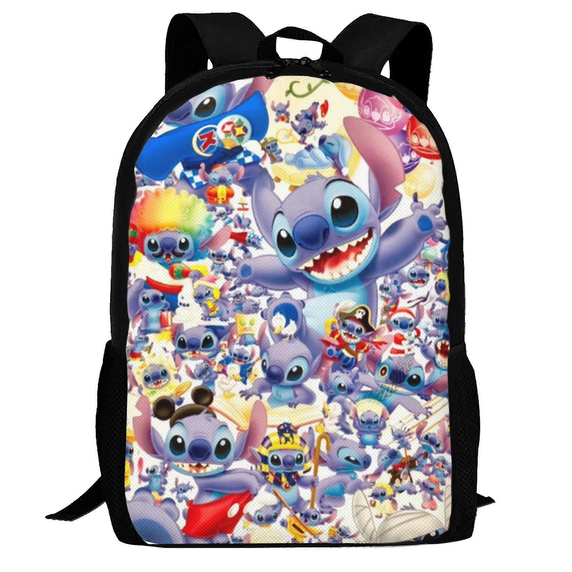 j7097 Lilo & Stitch Backpack for Kids Boys Girls Large Capacity Multifunction School Backpacks Lightweight Sports Travel Laptop Bag Daypack e7097