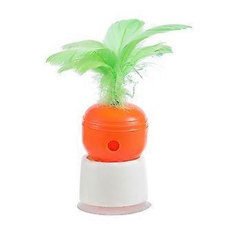 Pet Spring Treat Toy Interactive Boredom Relief Slow Feeder Cat Food Dispensing Toy with Suction Cup Base for Puppy 25-26s