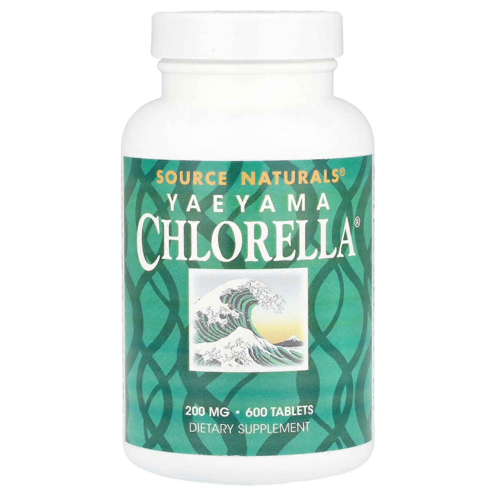 Source Naturals, Yaeyama Chlorella, 200 mg, 600 Tablets