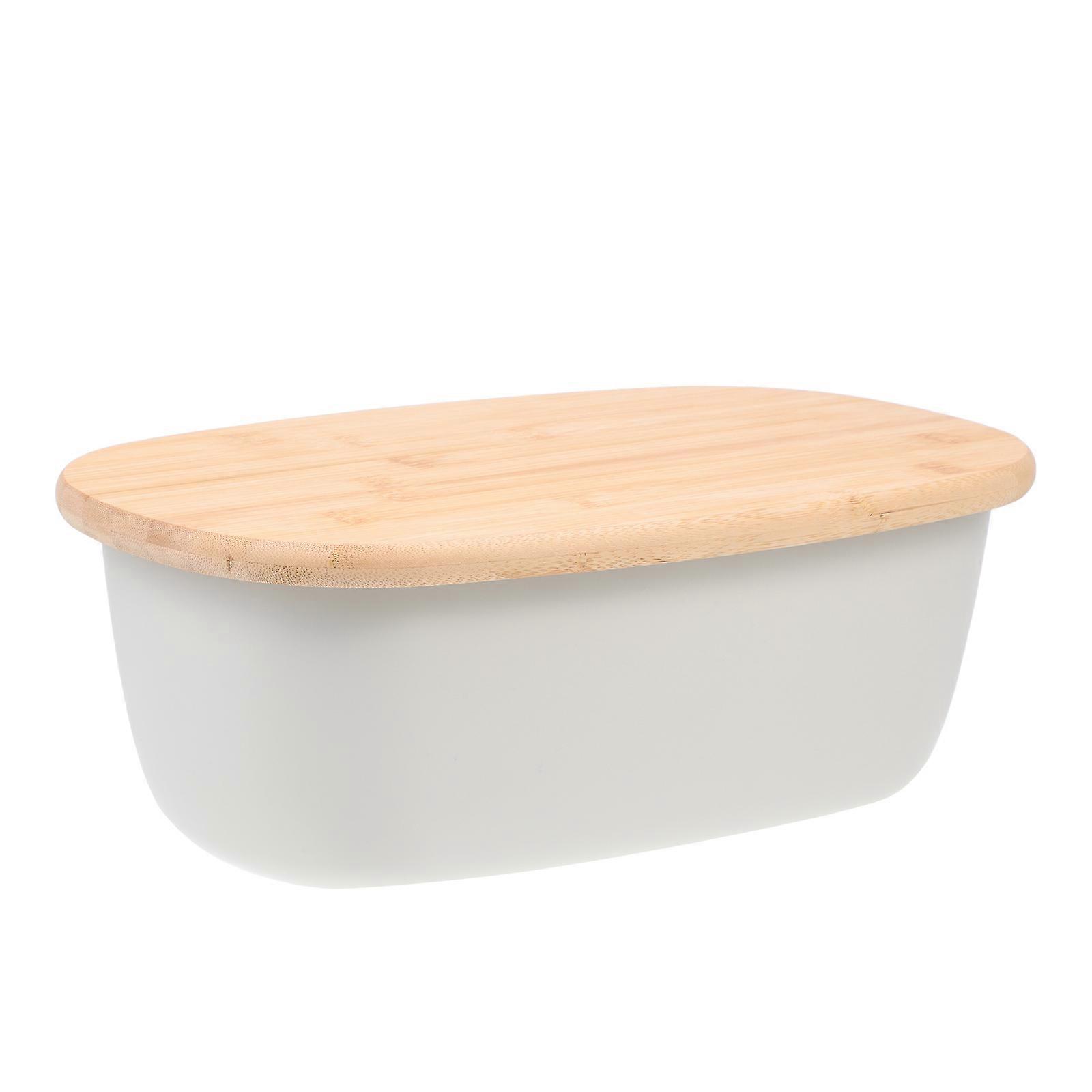 Kitchen Bread Case Bread Container for Storing with Bamboo Material