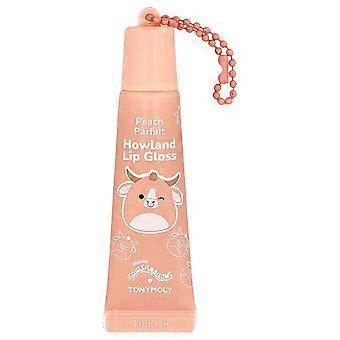 TonyMoly, Original Squishmallows™, Howland Key Chain Lip Gloss, Peach Parfait, 0.38 oz (11 g)